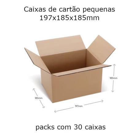 Caixas de cartão 197x185x185mm Caixas de cartão 197x185x185mm