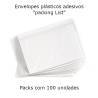 Envelopes plásticos adesivos C5 porta documentos para embalagem pack 100