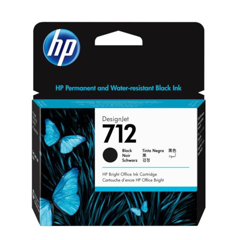 Tinteiro HP 712 Preto de alta capacidade 3ED71A