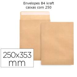 Envelopes saco B4 (250x353mm) Kraft
