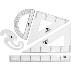 Conjunto de réguas escolares