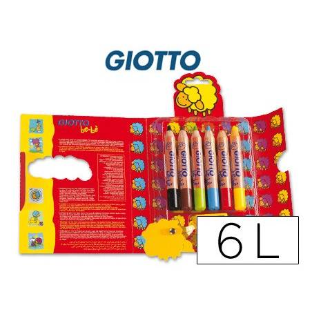 Lápis de cores Giotto bebé  com 6 cores