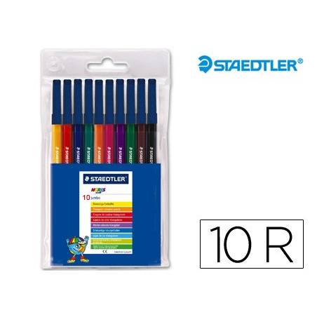 Marcadores de feltro Staedtler Noris Club com 10 cores