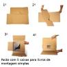 Caixas para enviar livros e catálogos