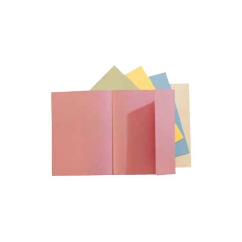 Classificadores de cartolina colorida A4 com aba