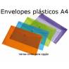 Envelopes plásticos coloridos A4 com mola