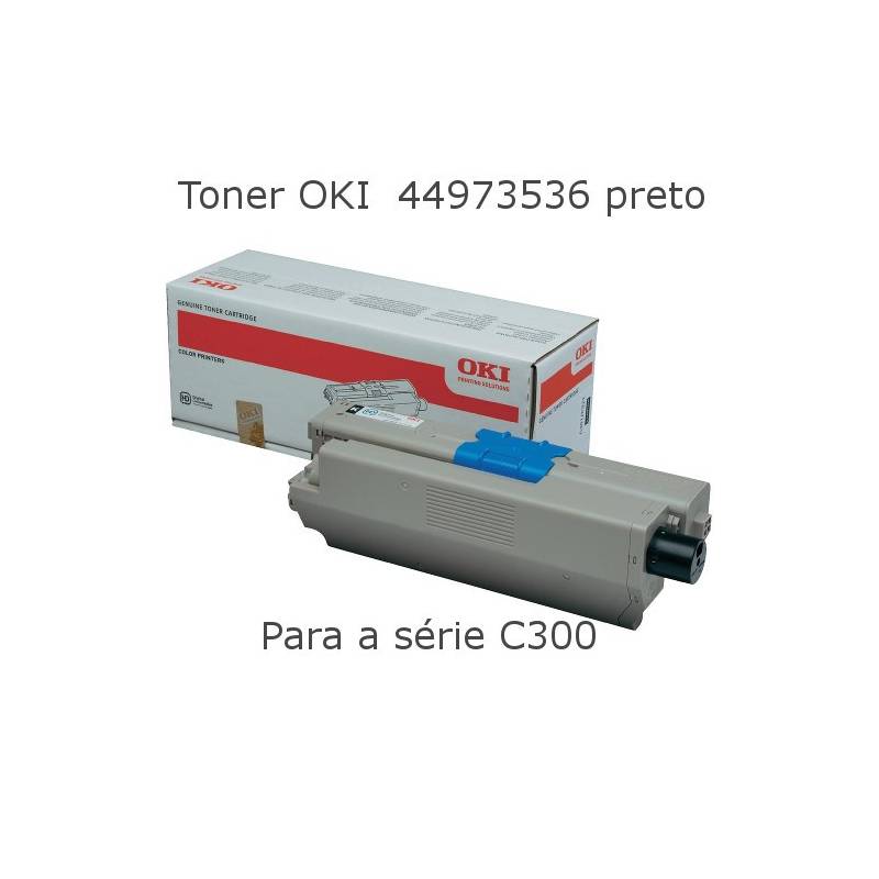 Toner OKI 44973536 preto para  C301 e C321
