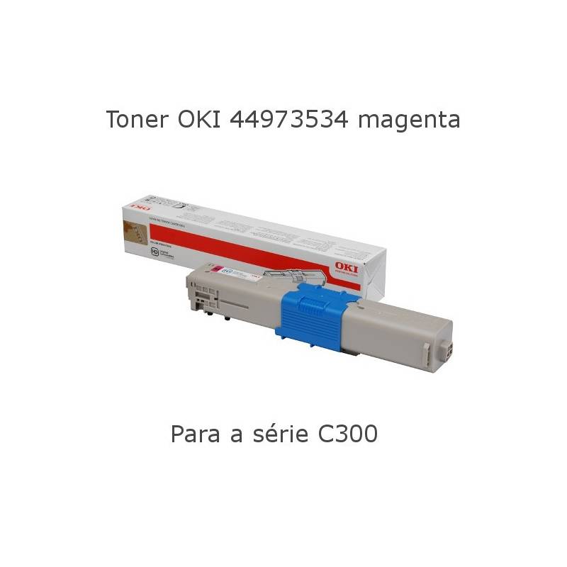 Toner OKI 44973534 magenta para  C301 e C321