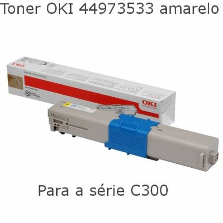 Toner OKI 44973533 amarelo para  C301 e C321