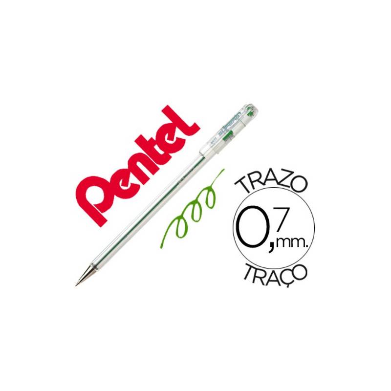 Esferográficas Pentel BK77 verdes
