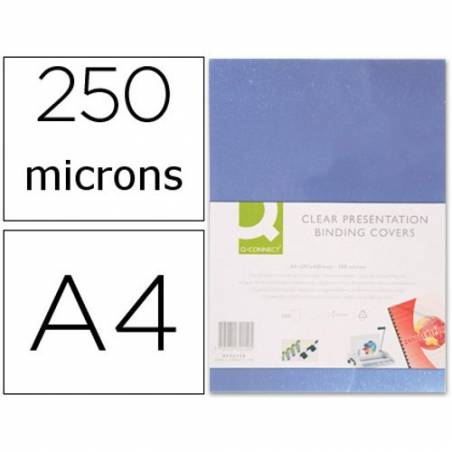 Acetatos de encadernação A4, 250 microns