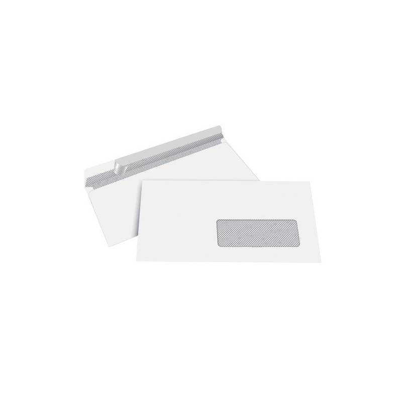 Envelopes brancos 110X220mm com janela