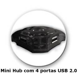 Hub com 4 portas USB Lifetech Mini SE
