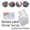 Capas plásticas ajustáveis para forrar livros