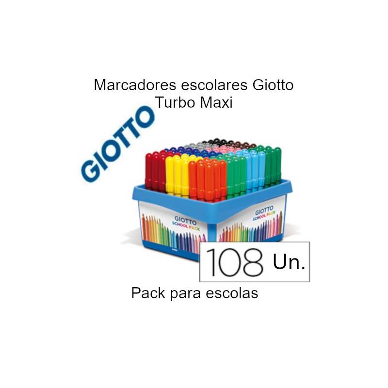 Marcadores Giotto Maxi School Pack