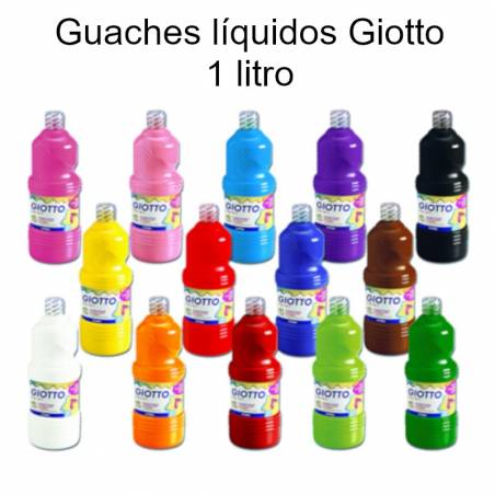 Guaches líquidos Giotto 1 litro