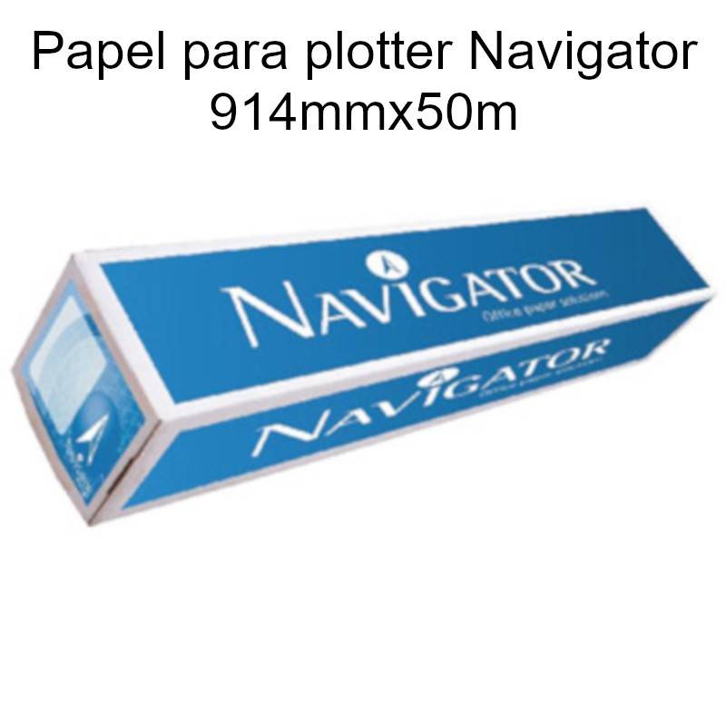 Papel para plotter Navigator 914mmx50m