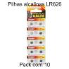 Pilhas LR626/ AG4 1.5V-18mAh