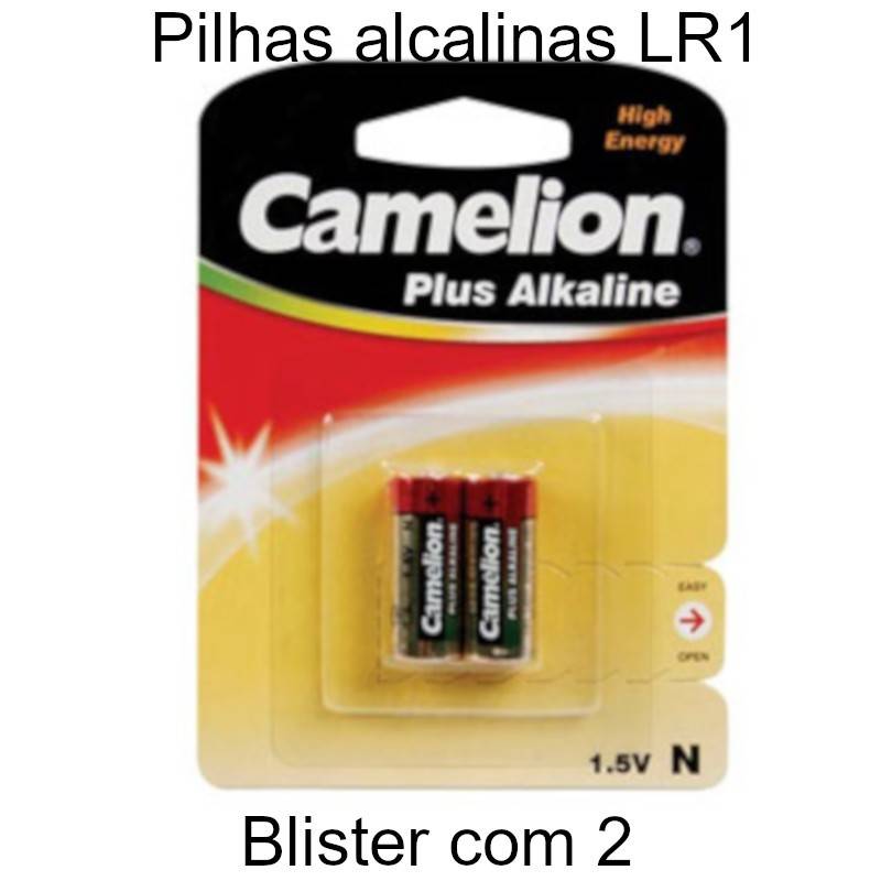 Pilhas LR1 alcalinas
