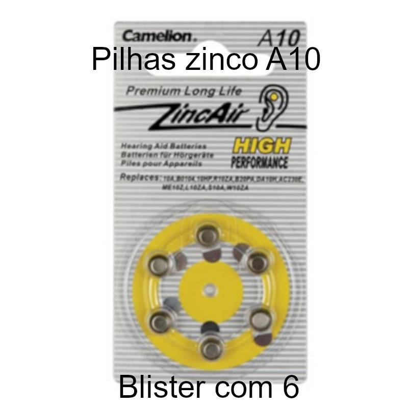 Pilhas Zinco PR70 1,4V-90mAh para micro audio