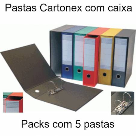 Pastas com caixa coloridas Cartonex 80V