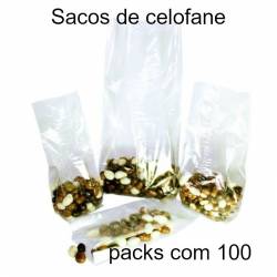 Sacos de celofane (packs com 100 sacos)