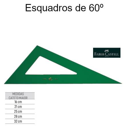 Esquadros 60º Faber-Castell