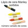 Lápis de cera Manley (caixas com cores sortidas)