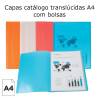 Capas catálogo translúcidas A4 com bolsas