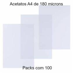 Acetatos A4 transparentes cristal 180 microns