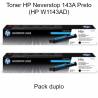 Toner HP Neverstop 143A Preto (W1143A) pack duplo