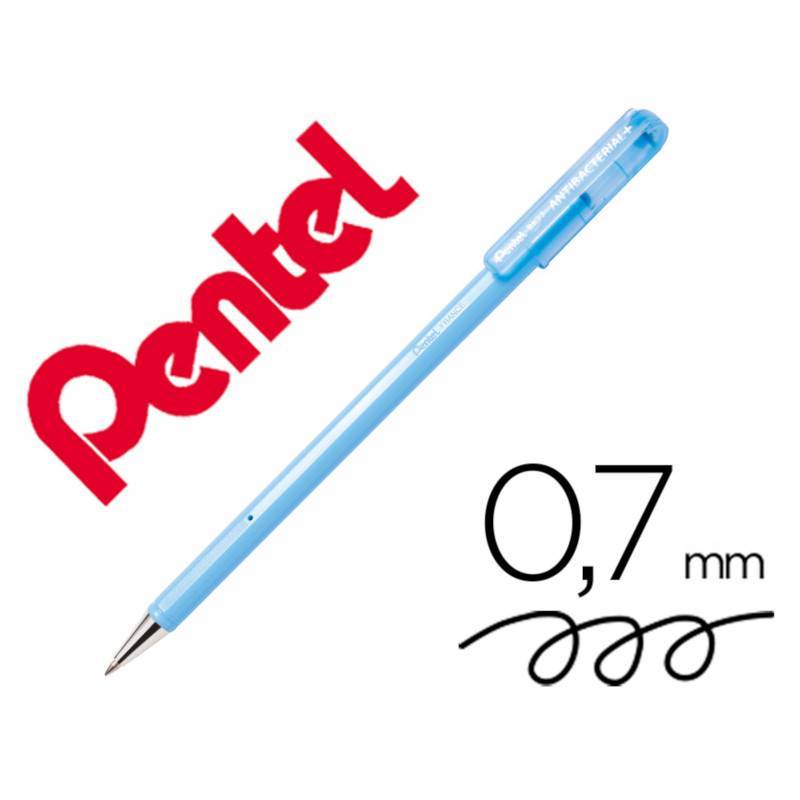 Esferográficas Pentel BK-77 pretas antibacterial