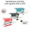 Agrafadores coloridos para agrafos 22/6 e 24/6