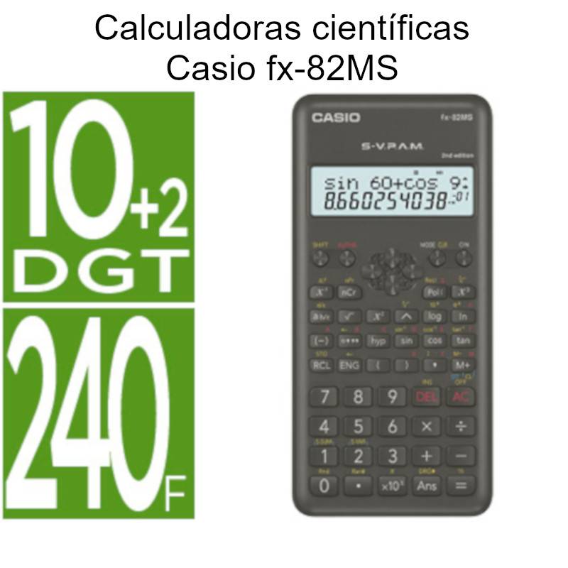 Calculadoras Casio fx-82MS cientificas