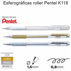 Esferográficas roller Pentel K118