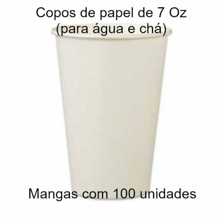 Copos de papel para água 200 ml