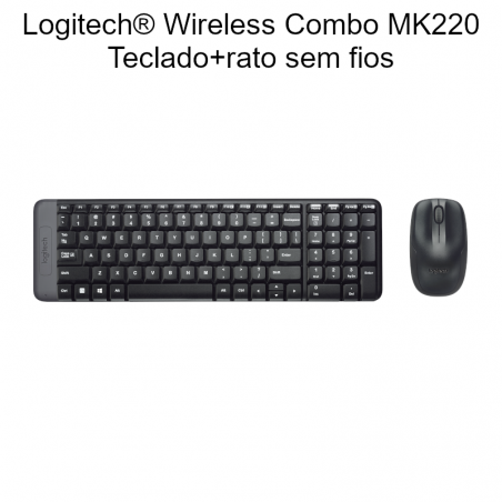 Logitech® Wireless Combo MK220 teclado + rato (Portugal)