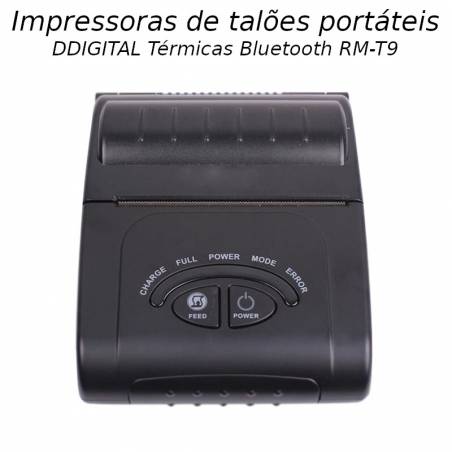 Impressoras DDIGITAL Térmicas Bluetooth RM-T9