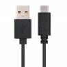 Cabos USB 2.0 A macho para USB-C macho 1m pretos