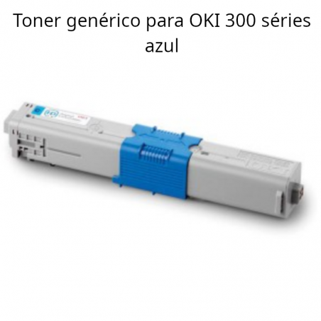 Toner compatível com OKI 44973535 azul para  C301 e C321