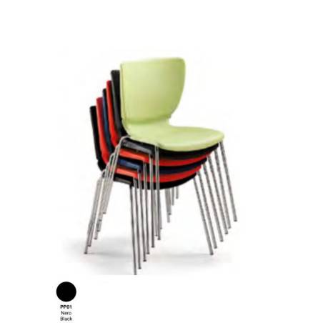 Cadeiras multifunções empilháveis Nomo  pretas