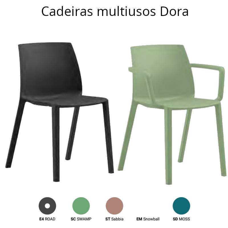 Cadeiras multiusos Dora