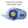 Cola permanente em fita Tombow Maxi Power Tape 8,4 mm x 16 m.